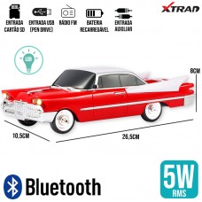 Caixa de Som Bluetooth Cadillac WS-1965 Xtrad - Vermelho